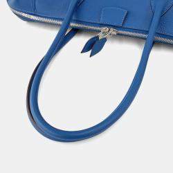 Pre Owned Hermes Blue Leather Paris Bombay 37