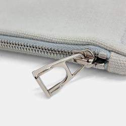 Pre Owned Hermes White Fabric Pouch