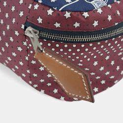 مملوكة مسبقًا Hermes Multicolor Silk Travel Cube Pouch PM