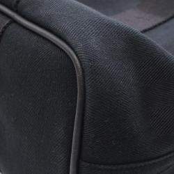 Pre Owned Hermes Black Toile and Swift Valparaiso PM