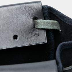 Pre Owned Hermes Black Toile and Vache Hunter Leather Herbag Cabas MM