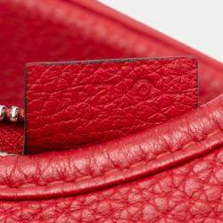 Pre Owned Hermes Red Clemence Massai GM