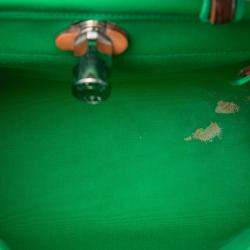 مملوكة مسبقًا Hermes Brown Green Toile Herbag Zip 31