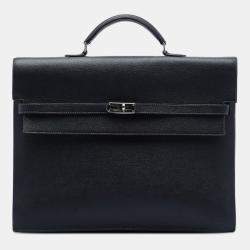مملوكة مسبقًا Hermes Black Togo Kelly Depeches 38