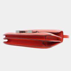 Pre Owned Hermes Orange Mini Swift Marble Constance 18