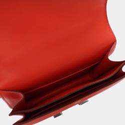 Pre Owned Hermes Orange Mini Swift Marble Constance 18