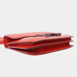 Pre Owned Hermes Orange Mini Swift Marble Constance 18