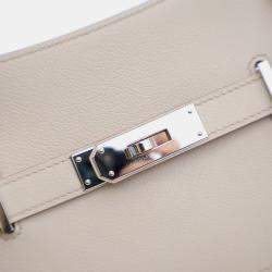 Pre Owned Hermes White Mini Evercolor Jypsiere