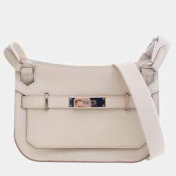 Pre Owned Hermes White Mini Evercolor Jypsiere