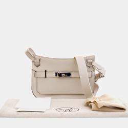 Pre Owned Hermes White Mini Evercolor Jypsiere