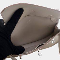 Pre Owned Hermes White Mini Evercolor Jypsiere