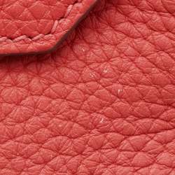 Pre Owned Hermes Birkin 35 Palladium Finish Rose Lipstick Togo Leather Tote