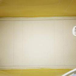 Pre Owned Hermes White/Yellow Toile and Negonda Garden Party 36