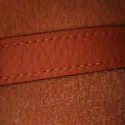 Pre Owned Hermes Orange Clemence Picotin Lock 18