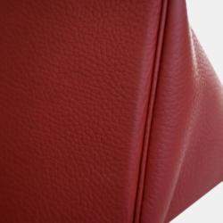 Pre Owned Hermes Red Clemence Picotin Lock 18