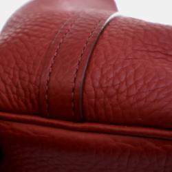 Pre Owned Hermes Red Clemence Picotin Lock 18