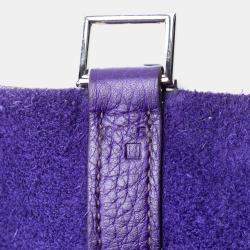 Pre Owned Hermes Purple Clemence Picotin Lock 18