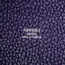 Pre Owned Hermes Purple Clemence Picotin Lock 18