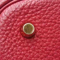 Pre Owned Hermes Red Clemence Picotin Lock 22