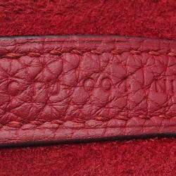 Pre Owned Hermes Red Clemence Picotin Lock 22