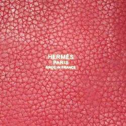 Pre Owned Hermes Red Clemence Picotin Lock 22