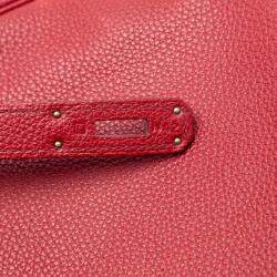 Pre Owned Hermes Red Togo Kelly II Retourne 32