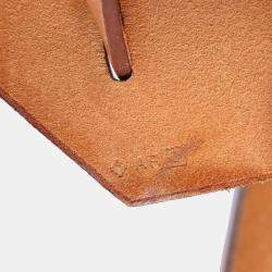 Pre Owned Hermes Brown Orange Toile Herbag Zip 31