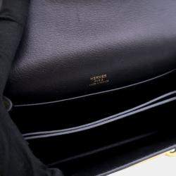 Pre Owned Hermes Black Mini Evercolor Sac Roulis 18