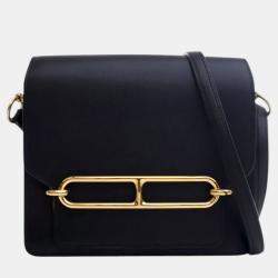 Pre Owned Hermes Black Mini Evercolor Sac Roulis 18