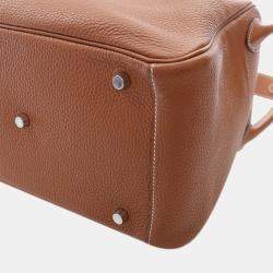 Pre Owned Hermes Brown Clemence Lindy 26