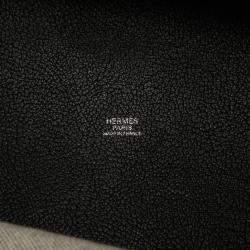 Pre Owned Hermes Black, Grey Toile Negonda Recif MM Backpack