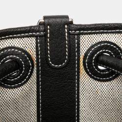 Pre Owned Hermes Black, Grey Toile Negonda Recif MM Backpack