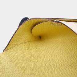 مملوكة مسبقًا Hermes Calvi Duo Verso Nata / Jaune Poussin Epsom