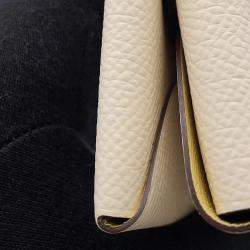 مملوكة مسبقًا Hermes Calvi Duo Verso Nata / Jaune Poussin Epsom