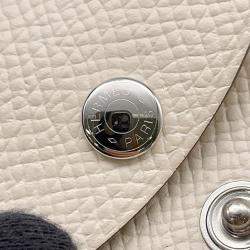 مملوكة مسبقًا Hermes Calvi Duo Verso Nata / Jaune Poussin Epsom