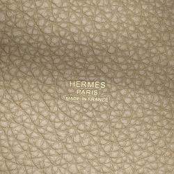 Pre Owned Hermes Picotin Lock Casaque2 18 Black/Macassar/Beige Marfa Taurillon Clemence