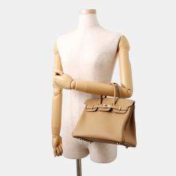 Pre Owned Hermes Birkin Biscuit Swift Leather Size 25