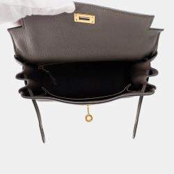 Pre Owned Hermes Kelly Retourne Etain Togo Leather Size 25