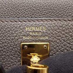 Pre Owned Hermes Kelly Retourne Etain Togo Leather Size 25