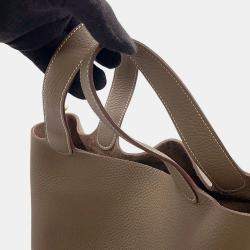 Pre Owned Hermes Picotin Lock 22 Etoupe Taurillon Clemence