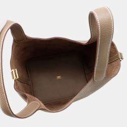 Pre Owned Hermes Picotin Lock 22 Etoupe Taurillon Clemence