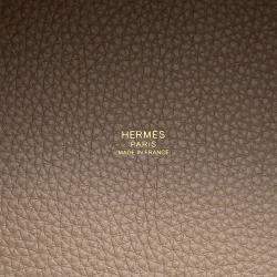 Pre Owned Hermes Picotin Lock 22 Etoupe Taurillon Clemence