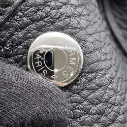 Pre Owned Hermes Garden Party Black Negonda Leather Size Pm