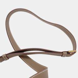 Pre Owned Hermes Della Cavaleria Etoupe Epsom Size Mini