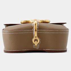 Pre Owned Hermes Della Cavaleria Etoupe Epsom Size Mini