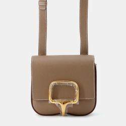 Pre Owned Hermes Della Cavaleria Etoupe Epsom Size Mini