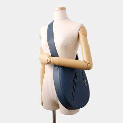 Pre Owned Hermes Alsoson Blue De Prusse Togo Leather