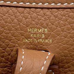 Pre Owned Hermes Evelyne Long Gold Taurillon Clemence Size Tpm