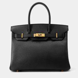 Pre Owned Hermes Birkin Black Epsom Size 30