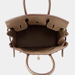 Pre Owned Hermes Birkin Etoupe Togo Leather Size 30